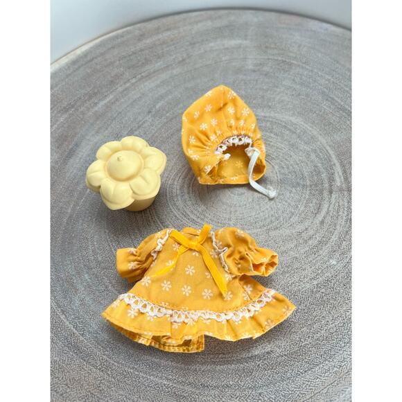 Vintage Berry Baby Orange Blossom Dress, Bonnet with Bottle Replacement Item - Picture 1 of 6